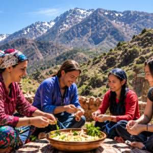 Cooking with a Mountain Family
